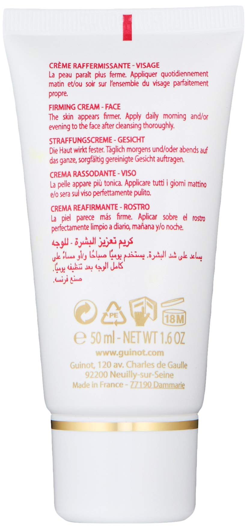 Guinot Creme Fermete - Lift Firming Cream (1.6oz) Deeply Firm and Smooth Wrinkles - Paris - 777